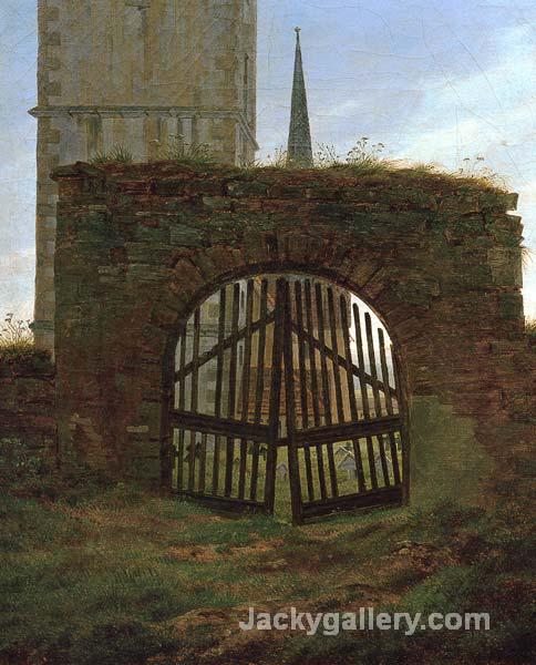 Churchyard Gate by Caspar David Friedrich paintings reproduction